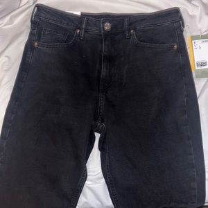 Black h&m straight leg jeans